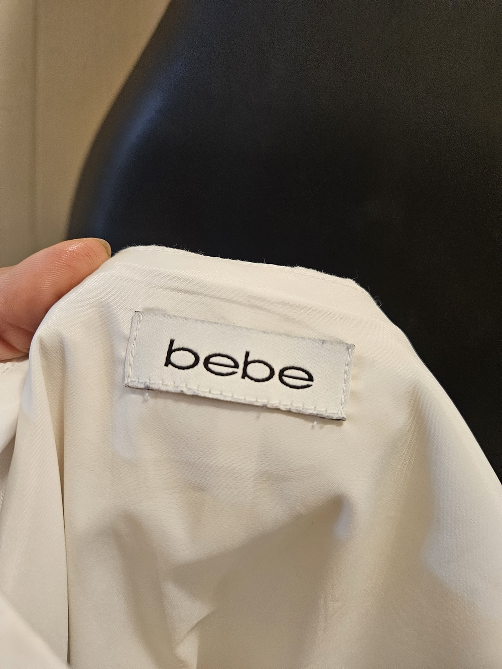 bebe White Sleeveless V-Front Midi Dress - Picture 5 of 5